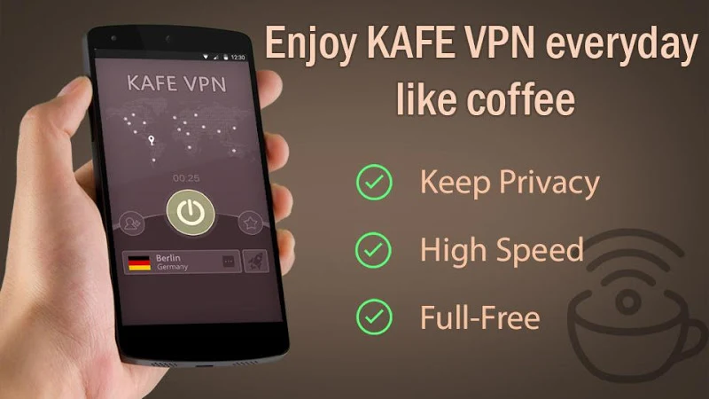 KAFE VPN - Fast & Secure VPN Captura de pantalla 0