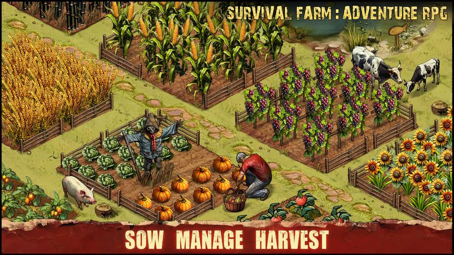 Survival Farm: Adventure RPG Captura de pantalla 1