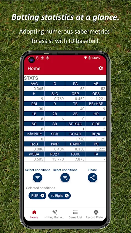 Batting STATS Manager Ảnh chụp màn hình 0