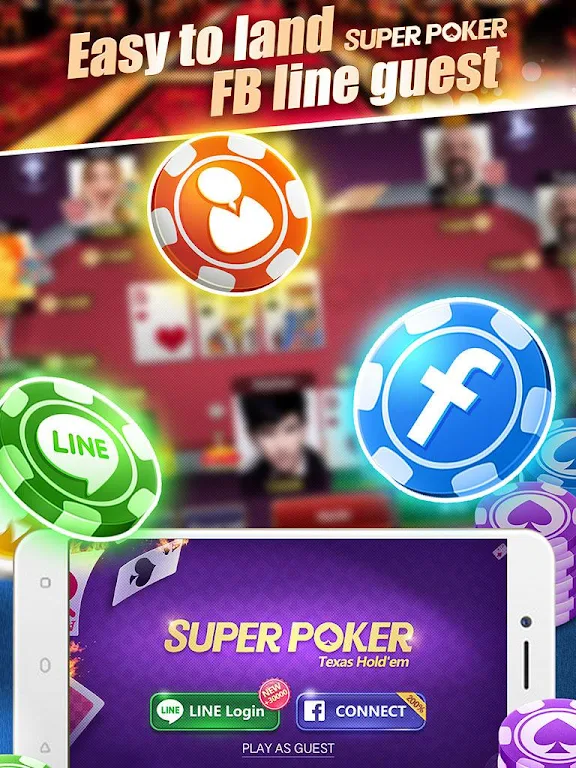 Super Texas Poker--Best Free Texas Hold'em poker Captura de pantalla 2