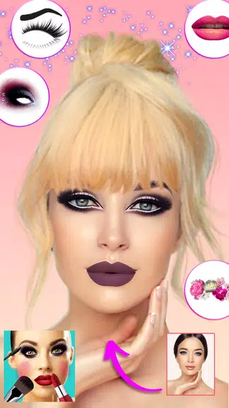 Makeup Camera: Beauty App Captura de pantalla 2