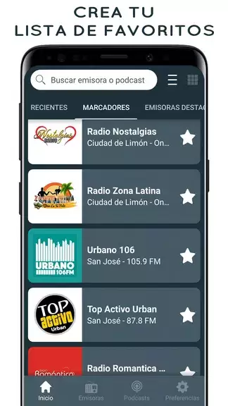 Radios de Costa Rica Online 螢幕截圖 2