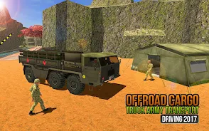 Schermata Offroad US Army Truck Driving 2