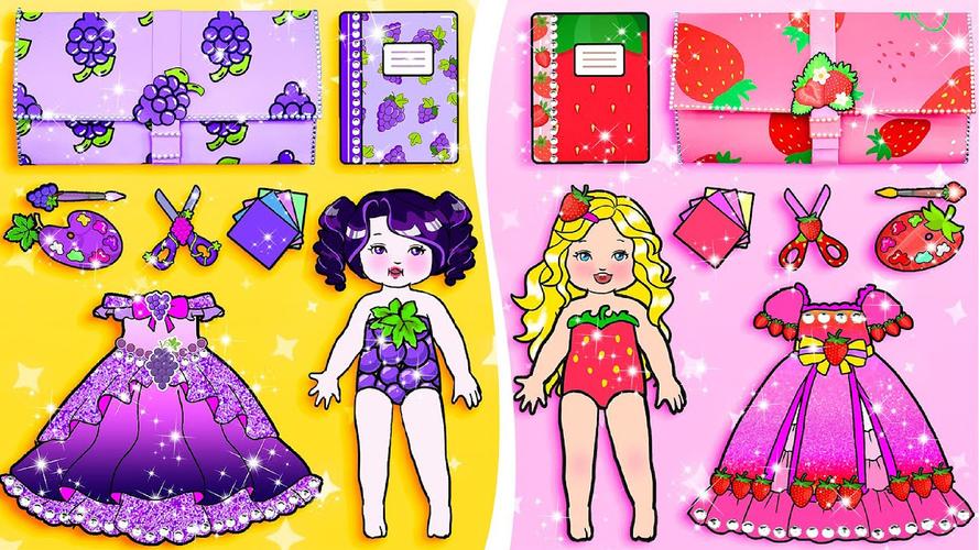 Paper Dolls Diary DIY Dress Up Tangkapan skrin 0
