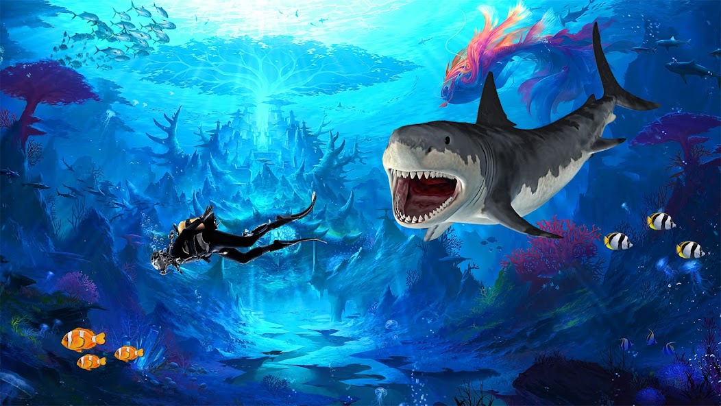 Angry Shark Games: Game 2024 Mod ภาพหน้าจอ 3