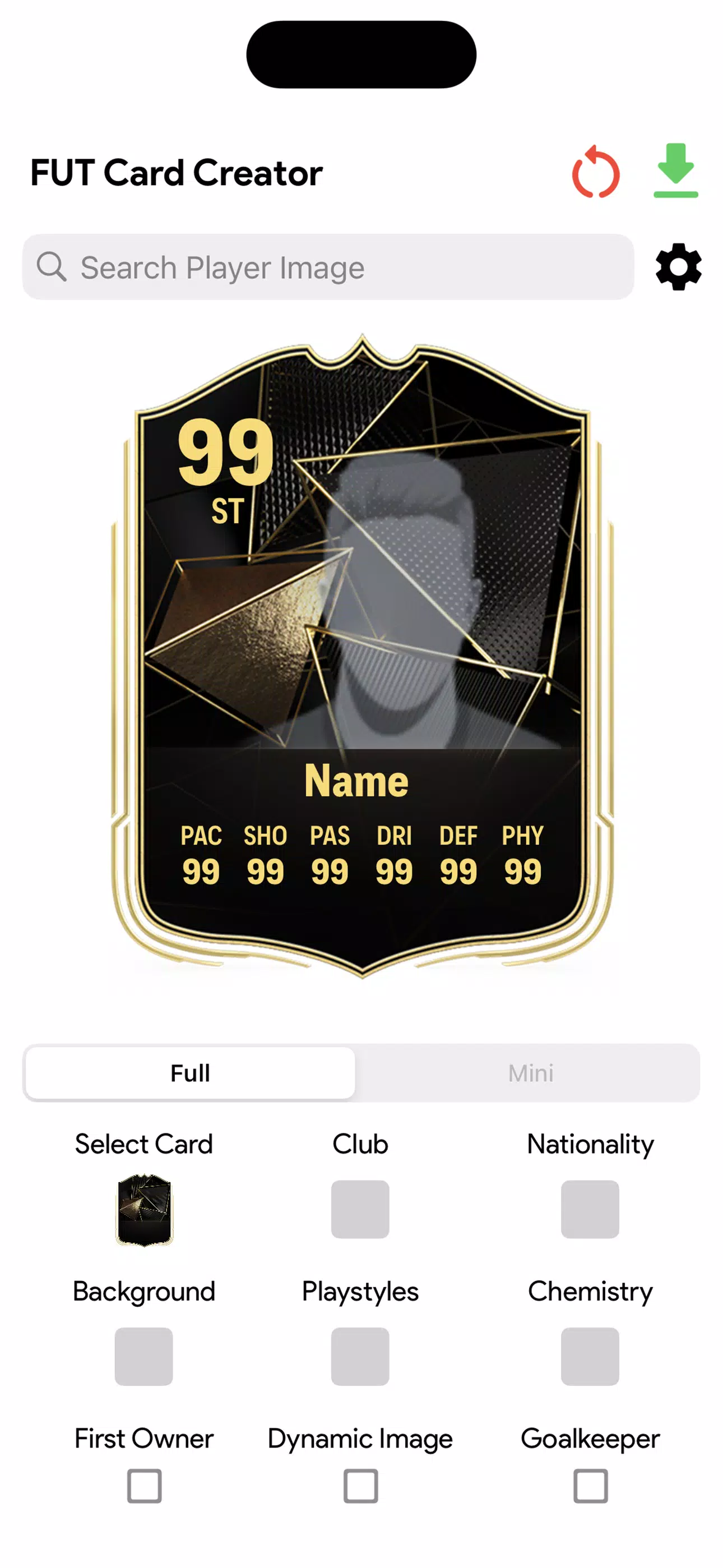 FC Card Creator 25 स्क्रीनशॉट 3