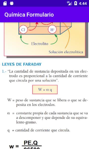 Química Formulario Zrzut ekranu 2