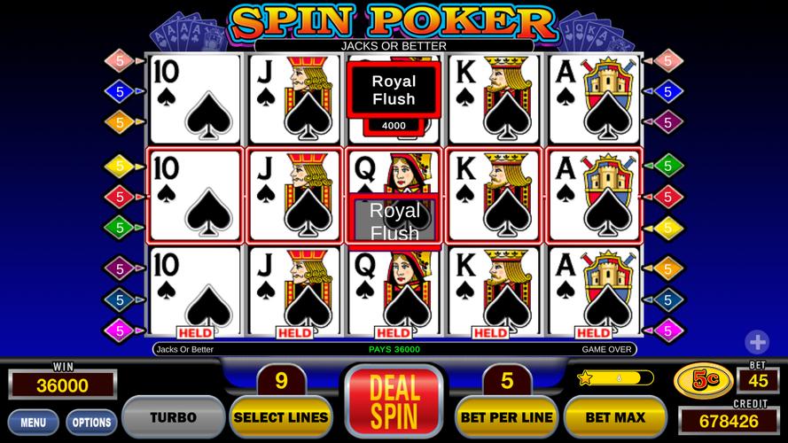 Spin Poker™ Casino Video Slots Captura de tela 3