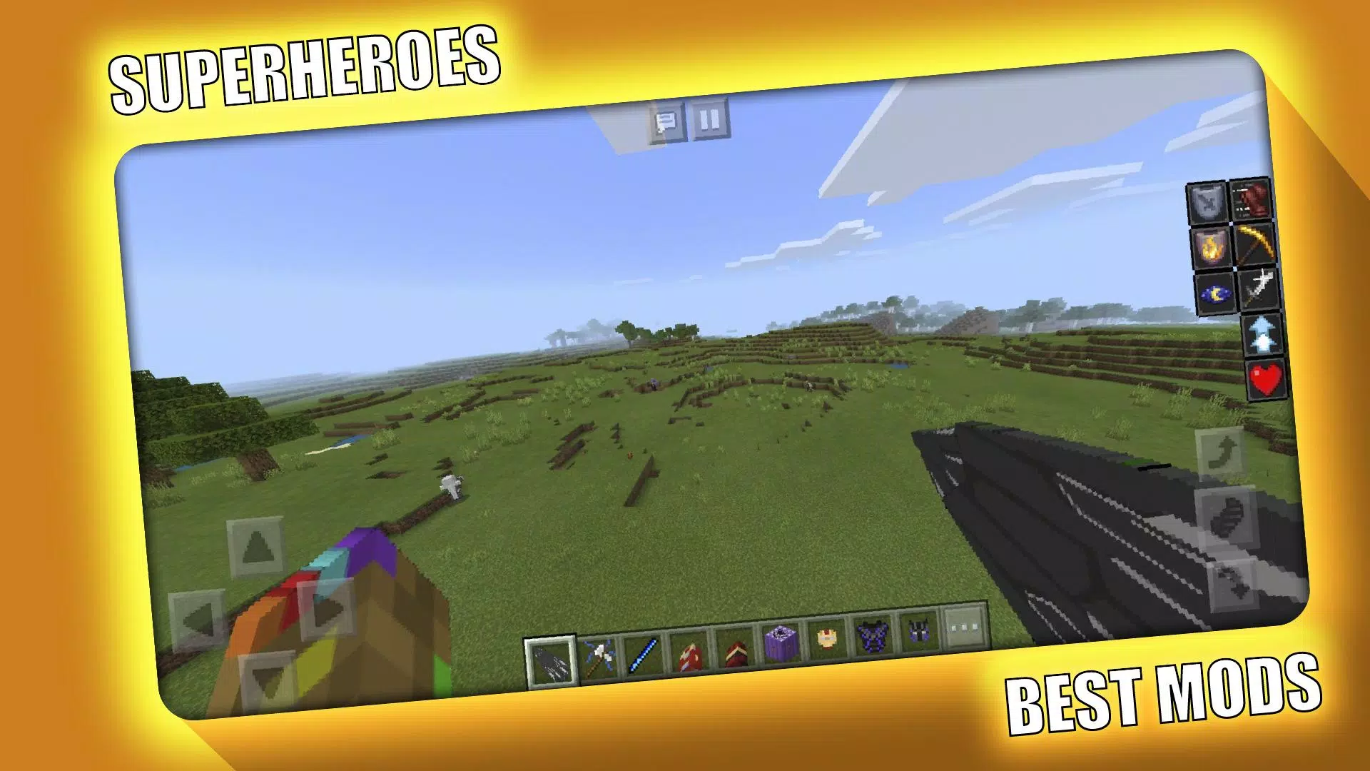 Superheroes Mod for Minecraft ဖန်သားပြင်ဓာတ်ပုံ 3