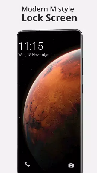 Modern Mi style Lock Screen Captura de tela 0