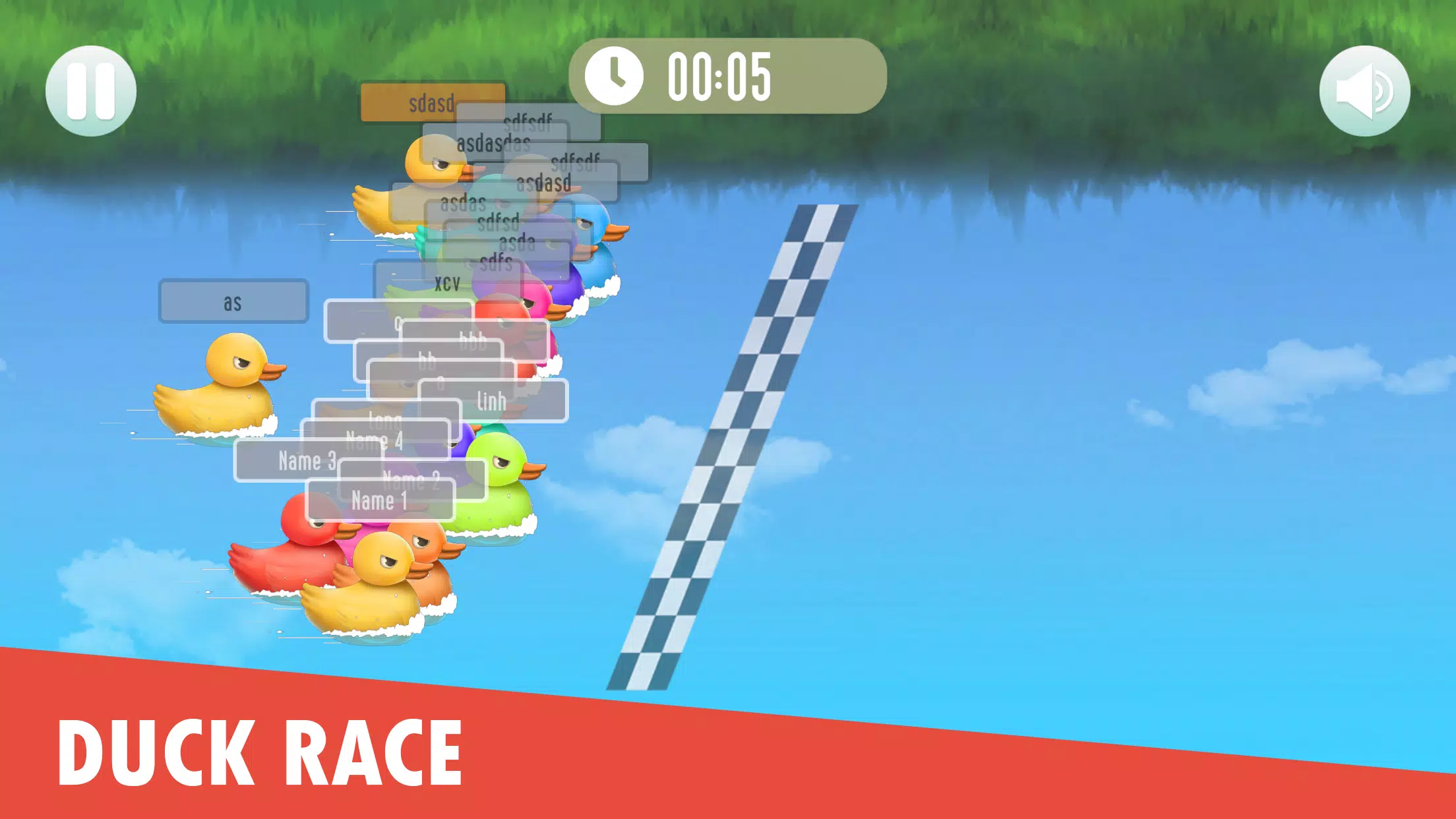 Duck Race: Name Picker 螢幕截圖 0