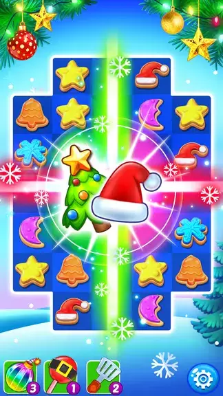 Christmas Cookie: Match 3 Game 螢幕截圖 0