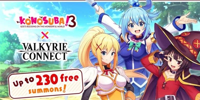 Valkyrie Connect Teams с Hit Anime Konosuba для нового мероприятия по совместной работе