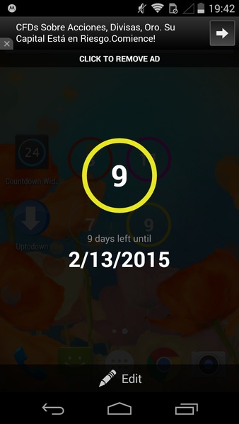 Widget de contagem regressiva Captura de tela 1