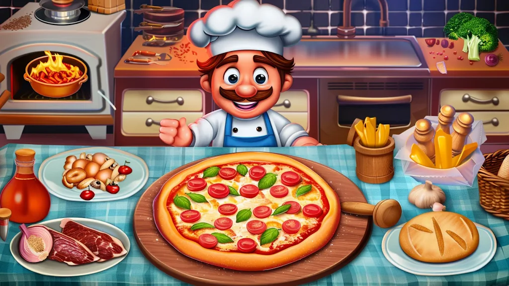 Pizza Maker Cooking Girls Game 스크린샷 2