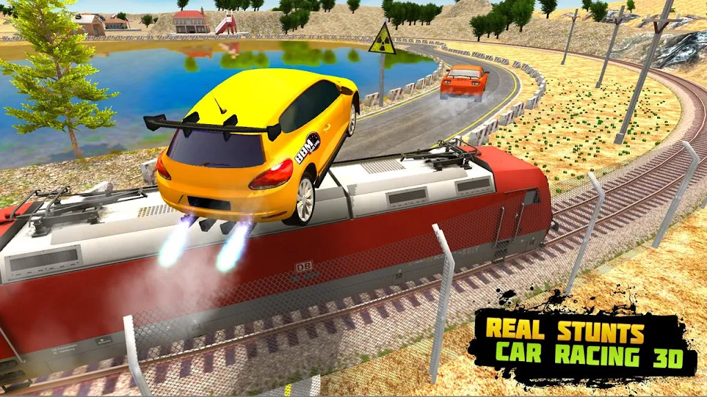 Train Racing 3d- Bus Vs Train Capture d'écran 1