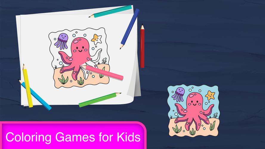 Coloring Games for Kids, Paint Скриншот 1