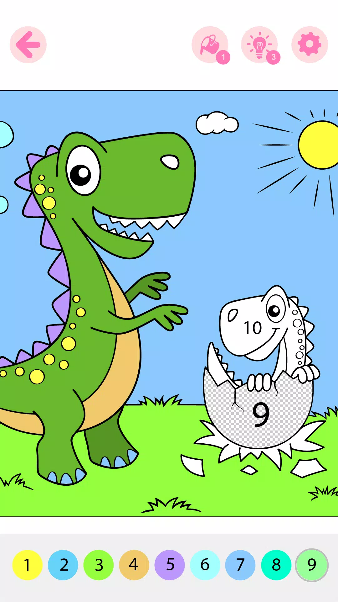 Schermata Kids Coloring Book by Numbers 3