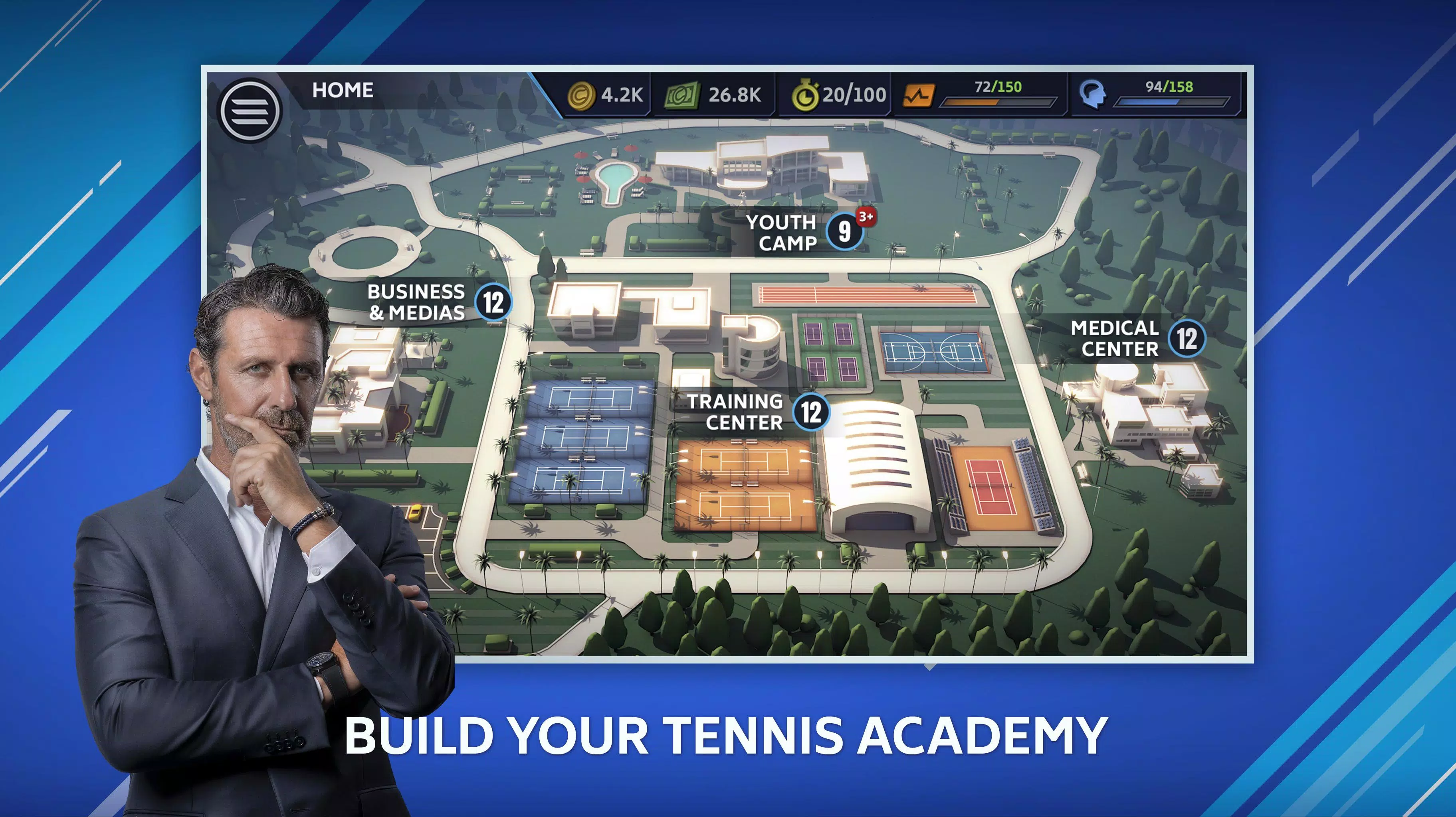 Tennis Manager Mobile Screenshot 0