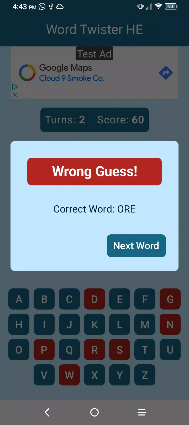 Word Twister Hangman Edition Ảnh chụp màn hình 2