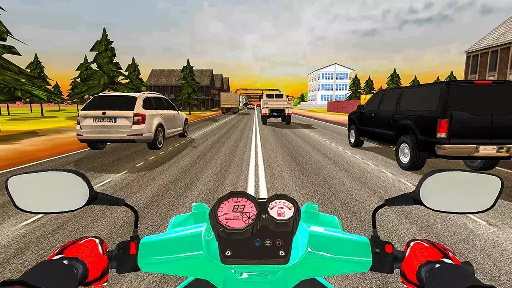 Highway Traffic Rider - 3D Bik 螢幕截圖 0