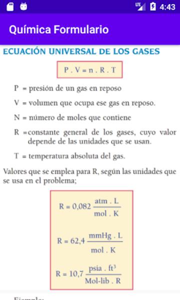 Química Formulario Schermafbeelding 3