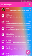 SMS Messages Glass Gradient Captura de tela 1