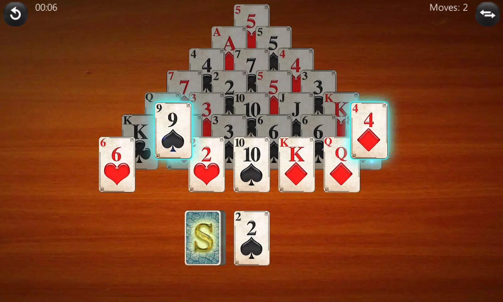 Pyramid Solitaire Schermafbeelding 1