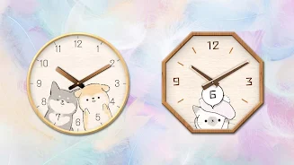 Analog clock widget ANIMALLIFE 스크린샷 0