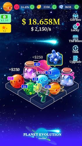 Planet evolution:idle merge Schermafbeelding 0