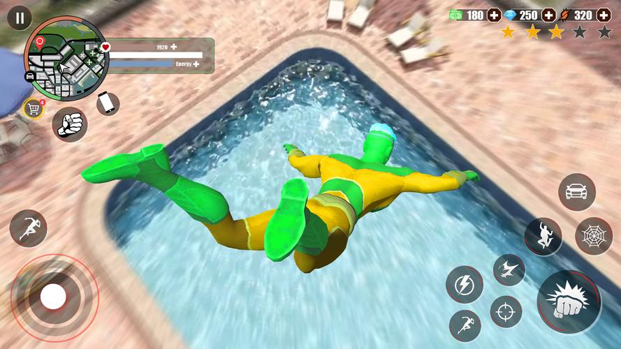 Super Rope Hero: Crime City Capture d'écran 0