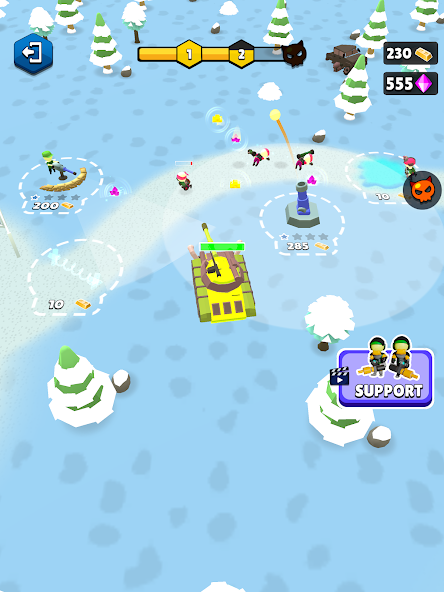 Base Defence: Army Rush Mod 螢幕截圖 2
