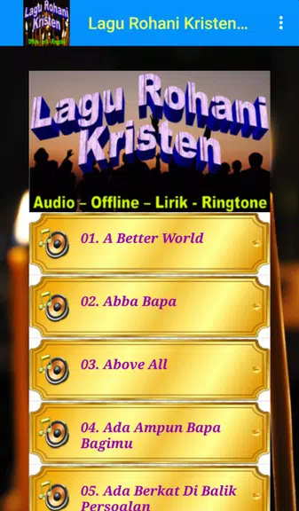 Schermata Lagu Rohani Kristen Offline 1