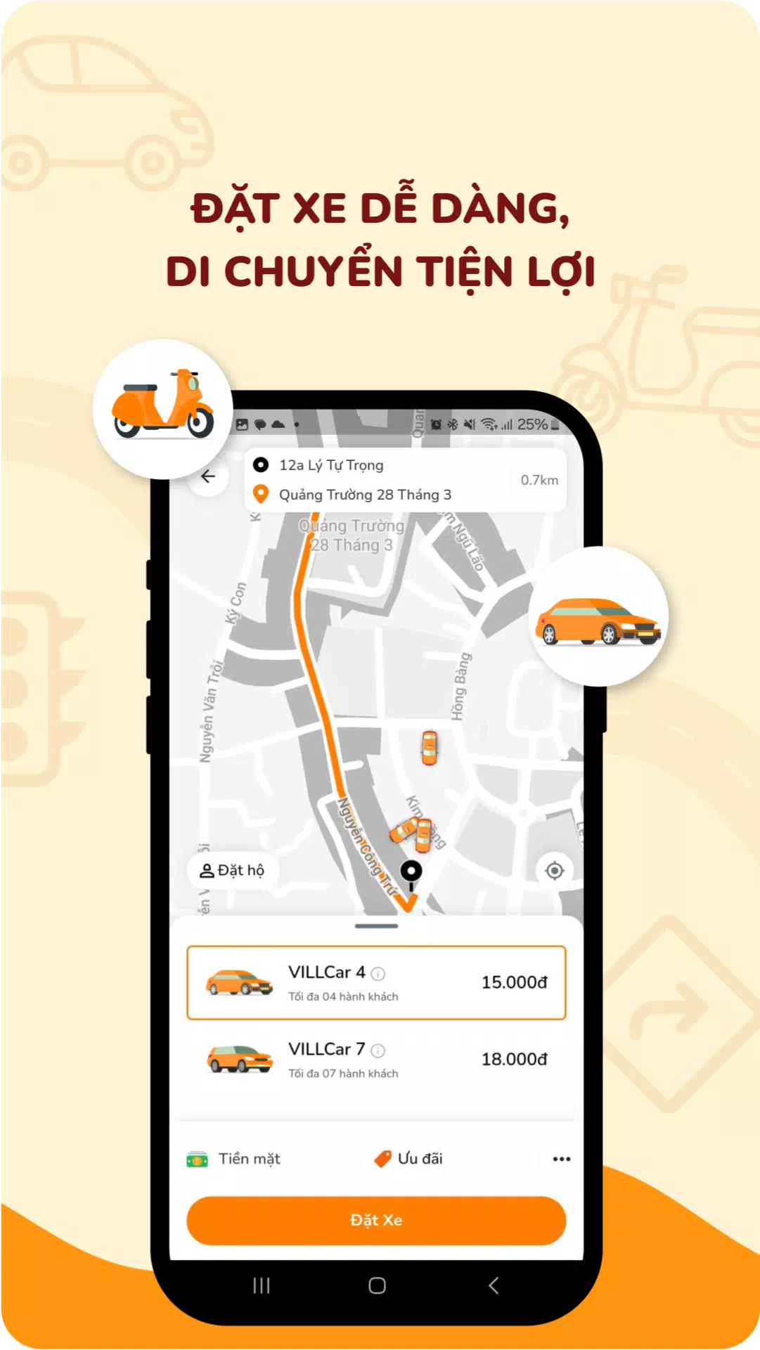 VILL: Đồ ăn, Giao hàng, Gọi xe Screenshot 2