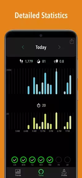 ActivityTracker Pedometer ဖန်သားပြင်ဓာတ်ပုံ 3