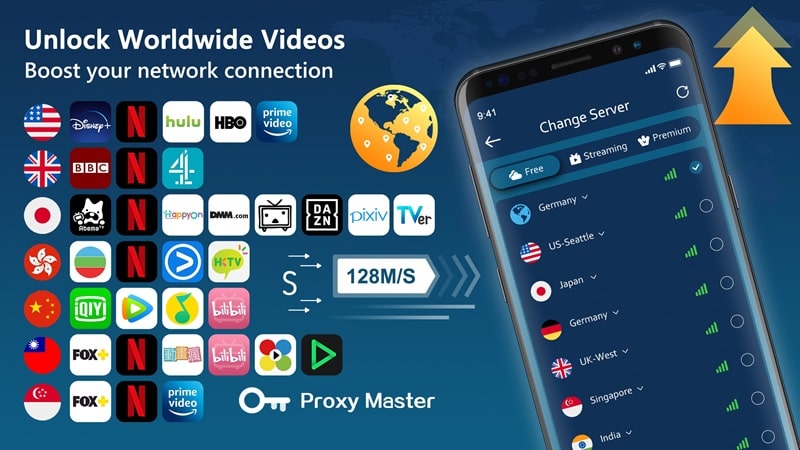 Super VPN Proxy - Proxy Master 스크린샷 3