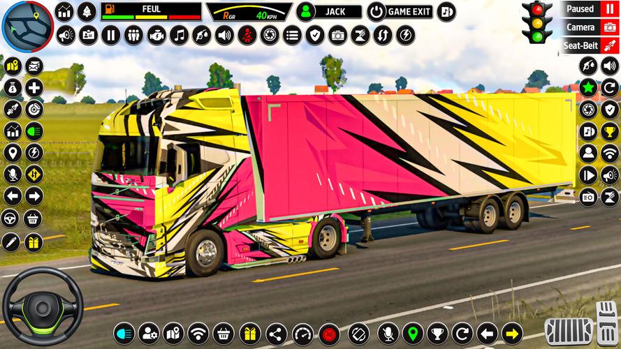 US Truck Driving 3D Truck Game Schermafbeelding 3