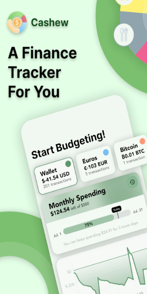 Cashew—Expense Budget Tracker Tangkapan skrin 1