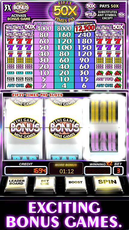 Free Slot Machine 50X Pay Скриншот 2