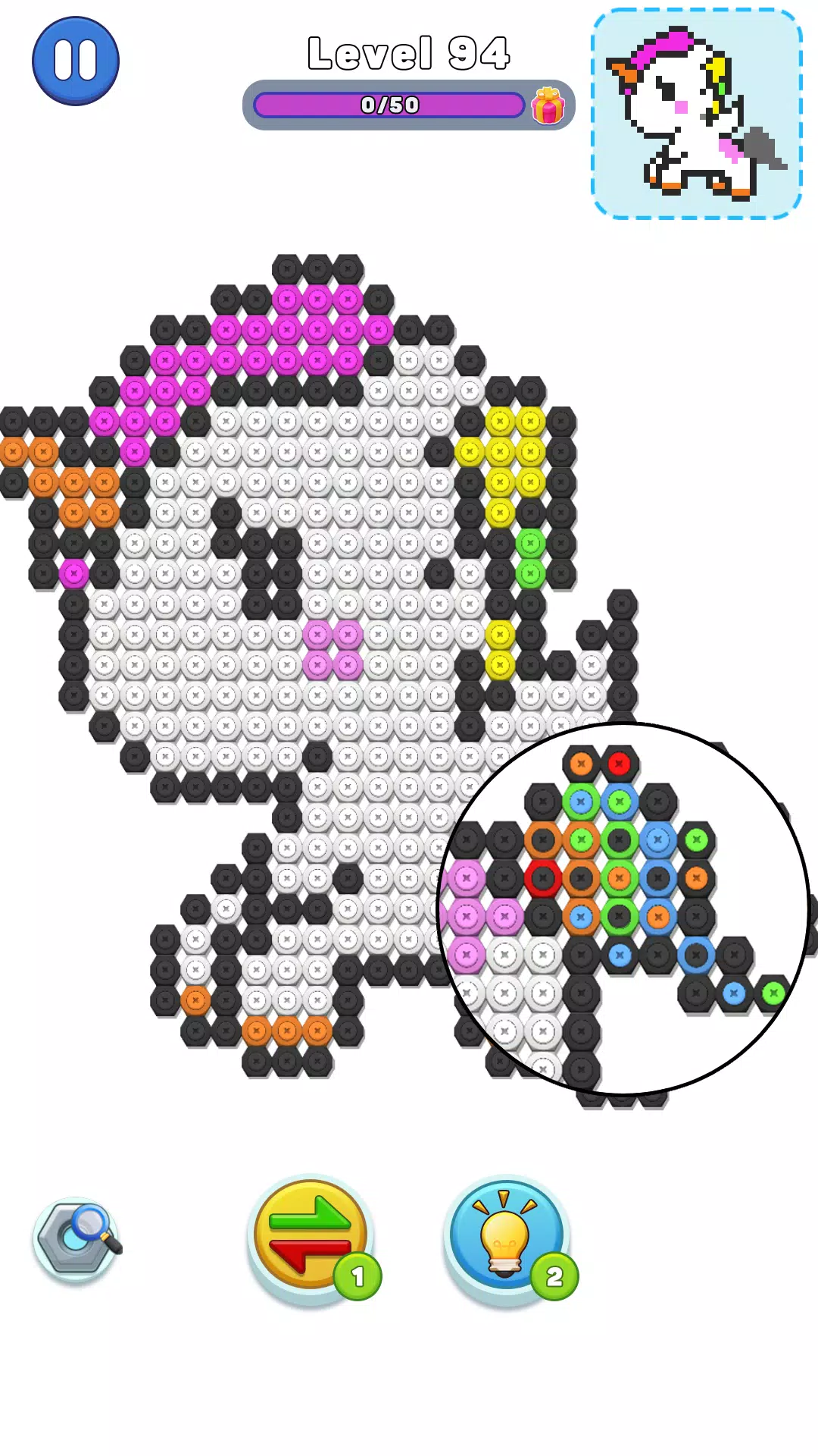 Nut n Bolt Sort: Color Puzzle Screenshot 1