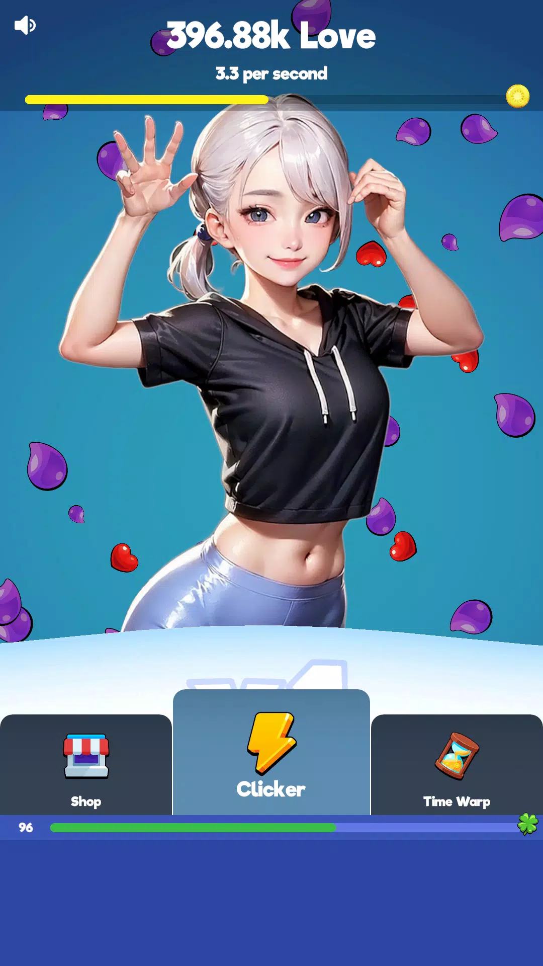 Sexy touch girls: idle clicker 螢幕截圖 1