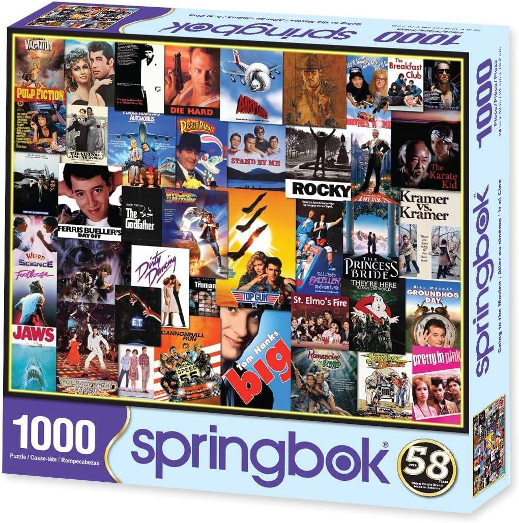 Springbok gaat naar de film van de film 1000 stuk jigsaw puzzel