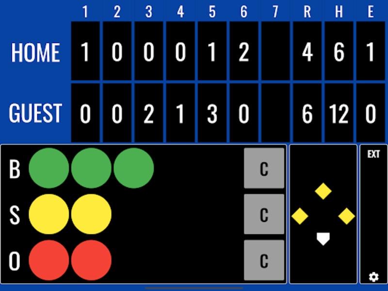 Softball Score Captura de pantalla 2