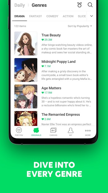 Webtoon Mod Screenshot 1