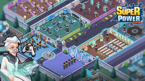 Idle Superpower School Screenshot 1