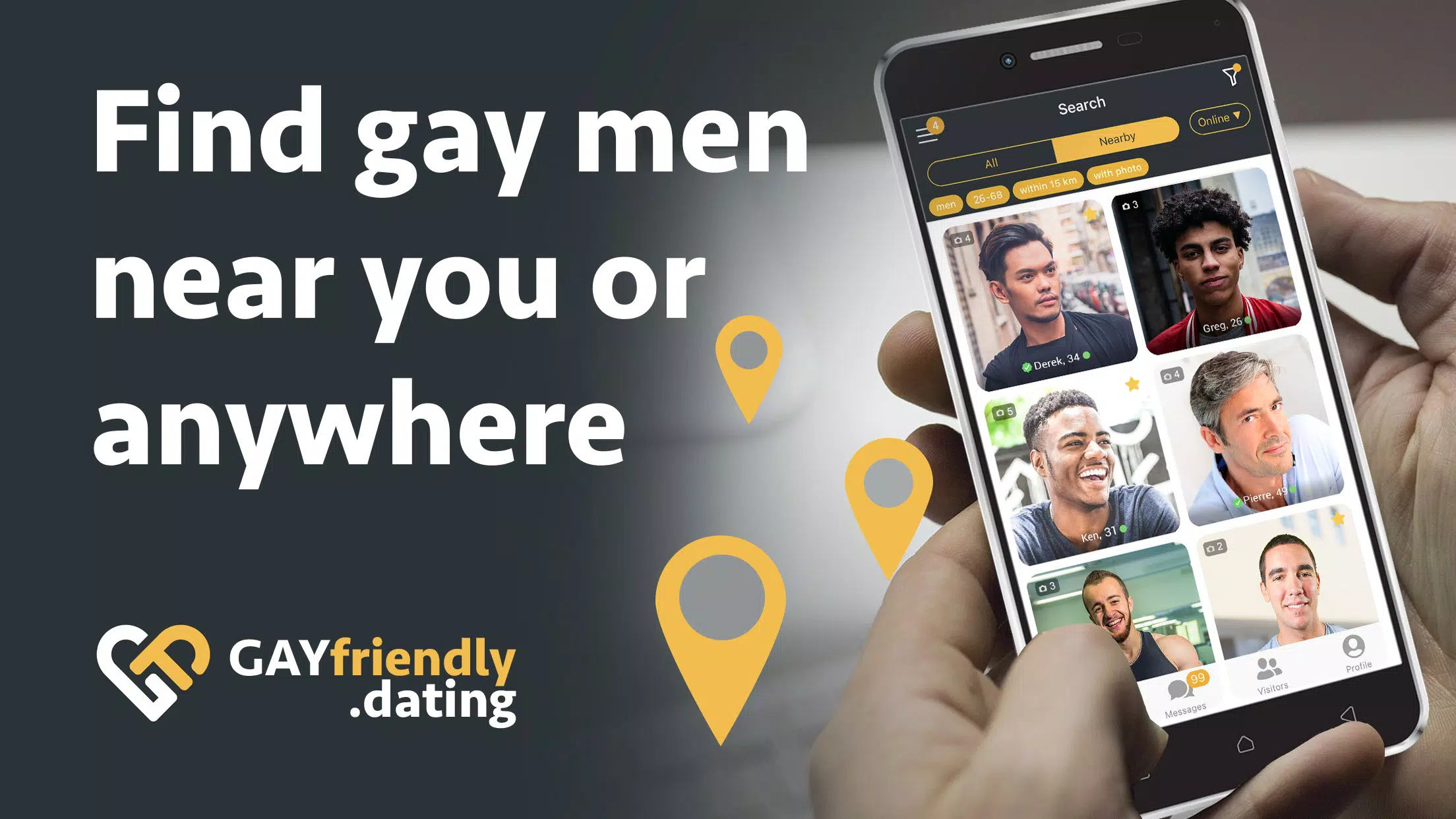 Schermata Gay guys chat & dating app 1
