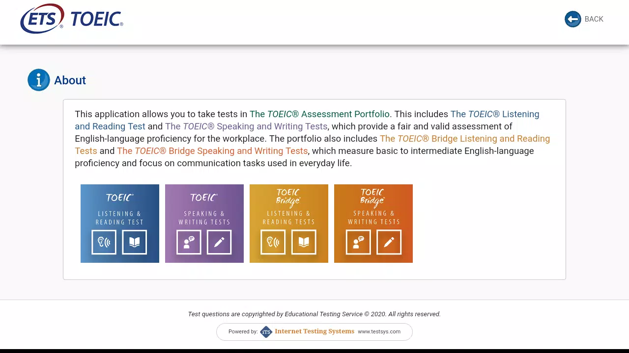 TOEIC Assessments Captura de tela 1