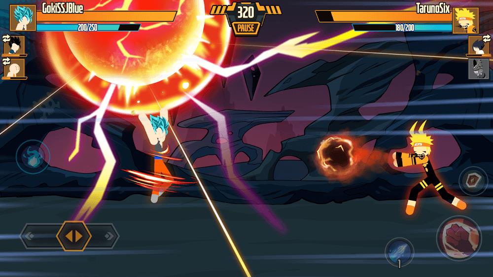 Stickman Dragon Fight - Super ภาพหน้าจอ 2
