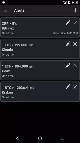 Bitcoin Ticker Widget 스크린샷 3