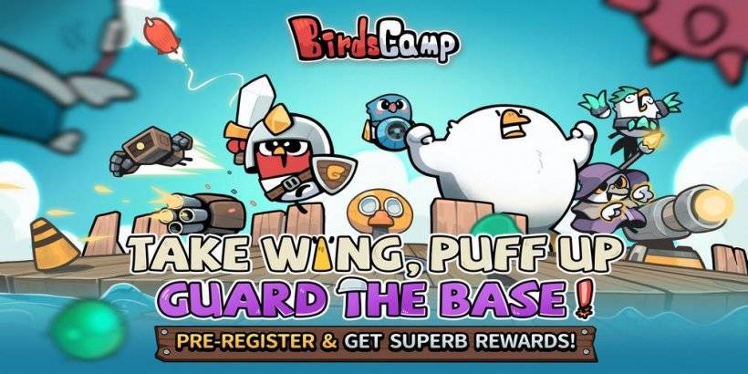 Jogo de defesa de torre fofa: Birds Camp Launchs